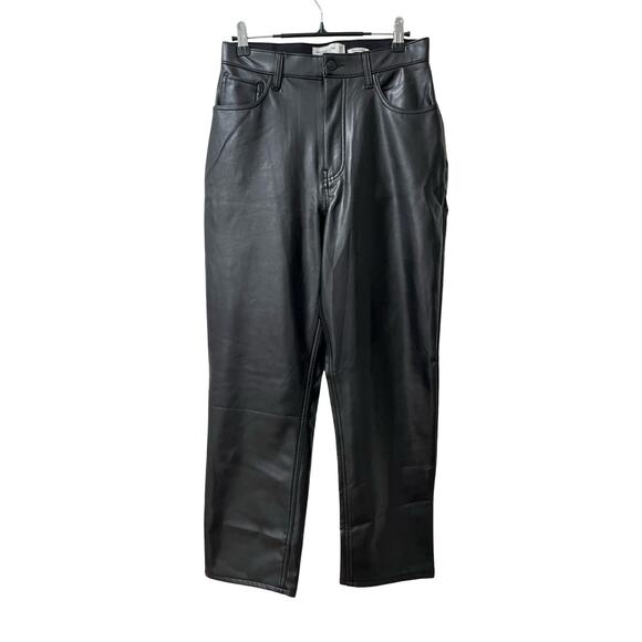 Abercrombie & Fitch Curve Love Ultra High Rise Ankle Straight Pants Size 6 NWT - Picture 1 of 7
